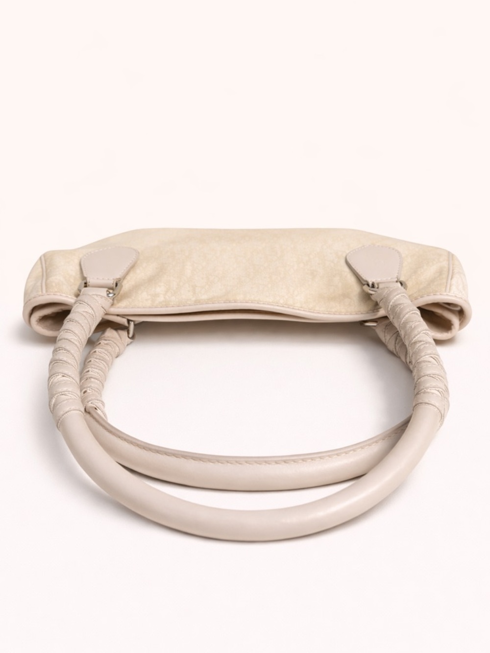 Christian Dior Diorissimo Trotter Canvas Tote Cream Charm - Picture 7 of 10